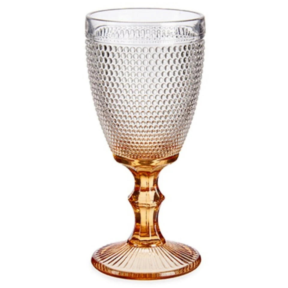 Vivalto - Luxe Wijnglazen Monaco Serie Set 6x Op Gouden Voet 330 Ml - Afbeelding 2