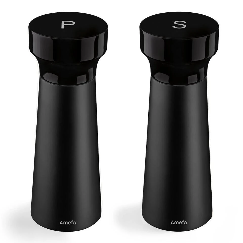 Amefa Modern - Peper- En Zoutmolenset - Zwart - 15 Cm