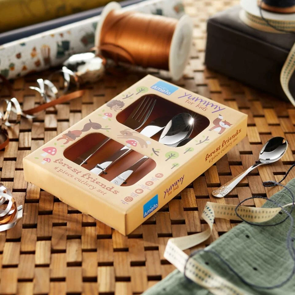 Amefa Forest Friends - 4-delige Kinderbestekset - Afbeelding 4