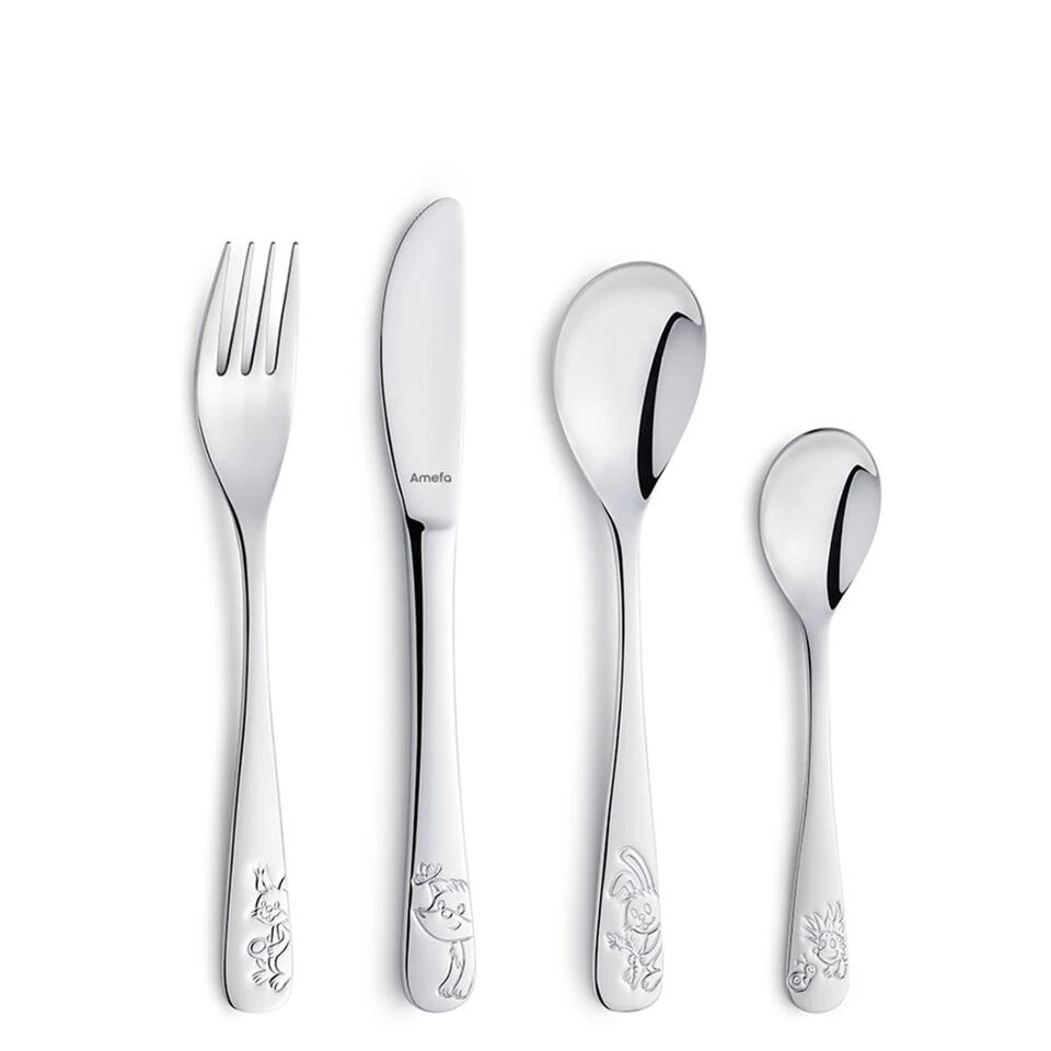 Amefa Forest Friends - 4-delige Kinderbestekset