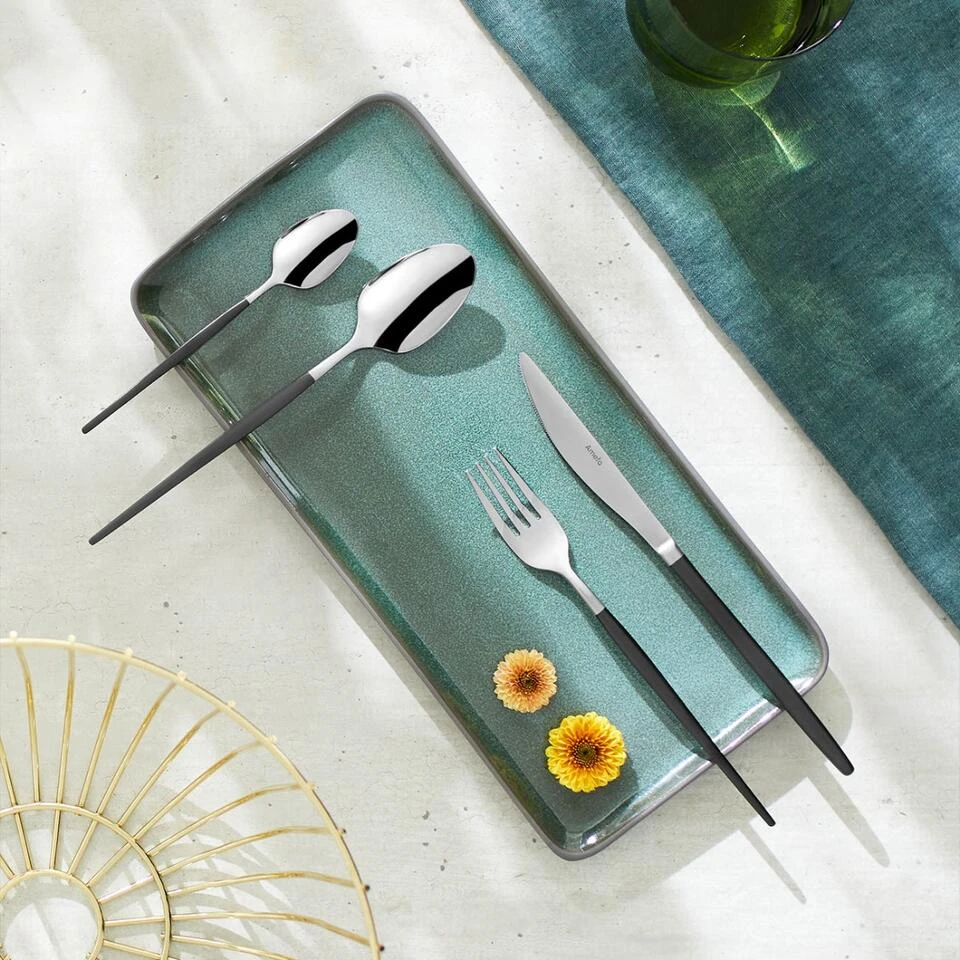 Amefa Soprano - 16-delige Bestekset Voor 4 Personen - Zwart - Afbeelding 2