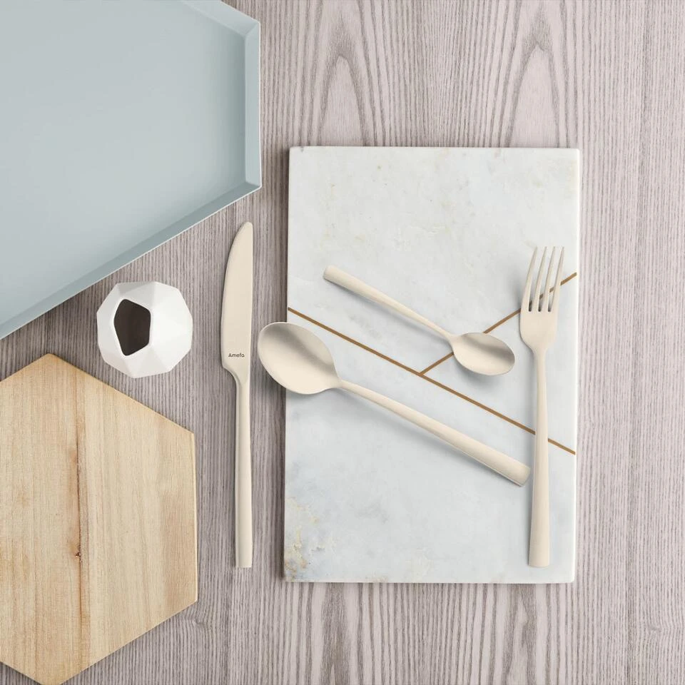 Amefa Manille - 16-delige Bestekset Voor 4 Personen - Stonewash Champagne - Afbeelding 2