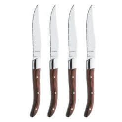 Amefa Royal Steak - 4 Steakmessen - Maroon Brown
