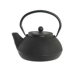 Items Kitchen Theepot Oriental - Gietijzer - 1300 Ml - Antiek Zwart