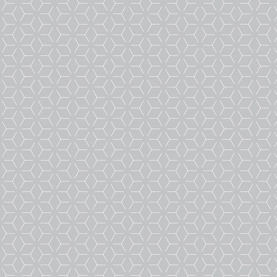 PVC Tafelzeil Geometrisch - Licht Grijs - 140 X 240 Cm - Afbeelding 2