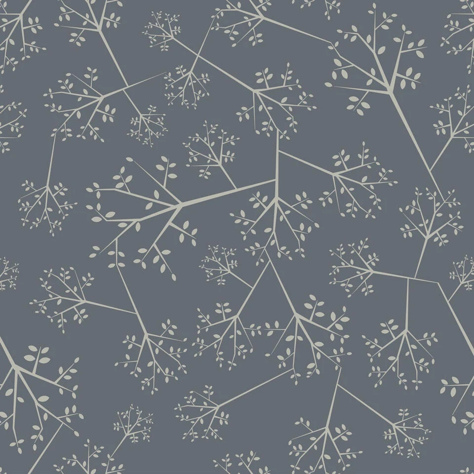 PVC Tafelzeil Takken - Grijs - 140 X 200 Cm - Afbeelding 2