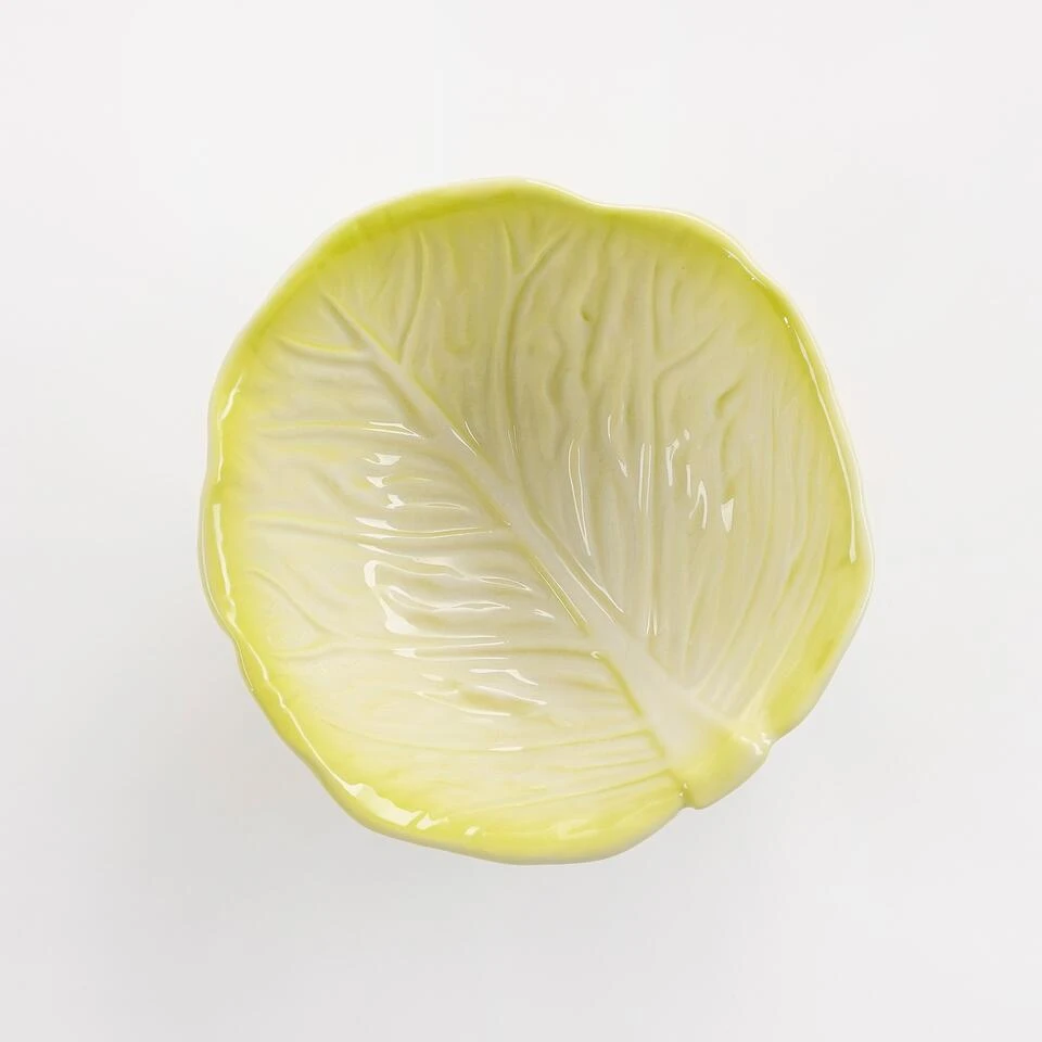 Mica Decorations Schalen Sla - L9,5 X B9,5 Cm - Keramiek - Lichtgroen - Afbeelding 4