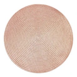 Krumble Placemat Rond - PVC - Rosegoud