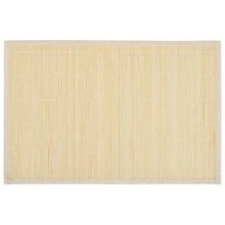VIDAXL 6 Placemats Bamboe 30 X 45 Cm Natuurlijk