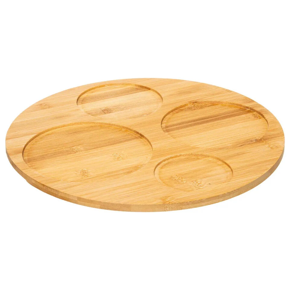 5Five Serveerplank Hapjes/saus/tapas - Aardewerk - Zwart - Afbeelding 3