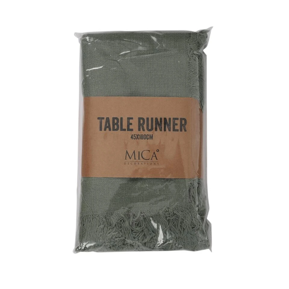 Mica Decorations Xavie Tafelloper Groen - Afbeelding 3