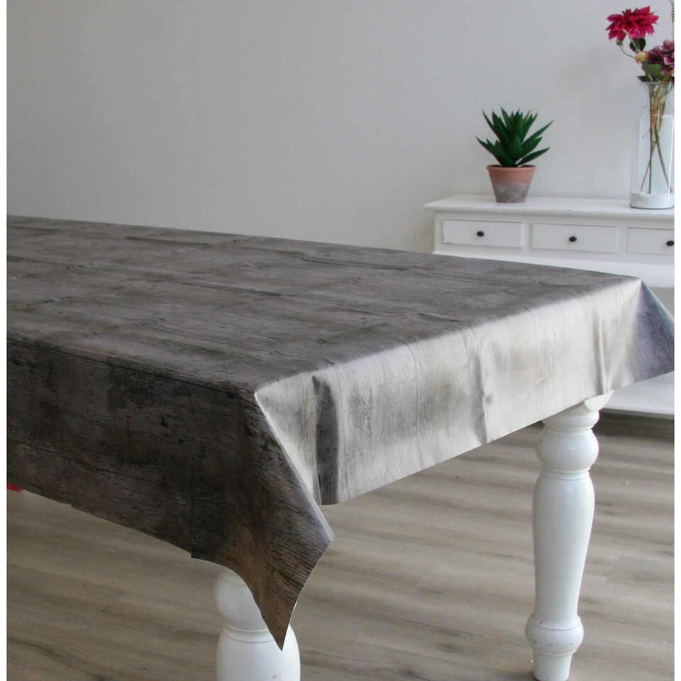 Bellatio Design Tafelzeil - Houtlook - Binnen En Buiten - 140 X 250 Cm - Afbeelding 2