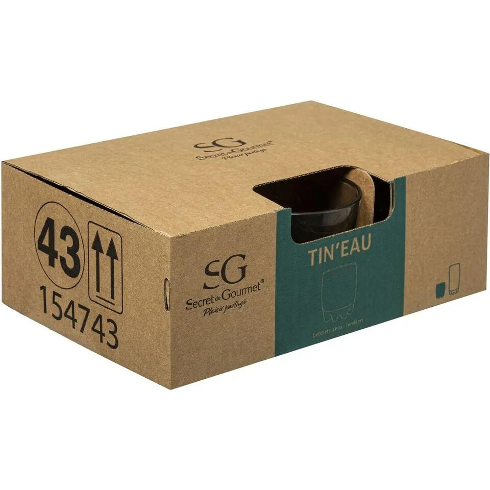 Secret De Gourmet Water-sap Glazen - 6 Stuks - 310 Ml - Afbeelding 3