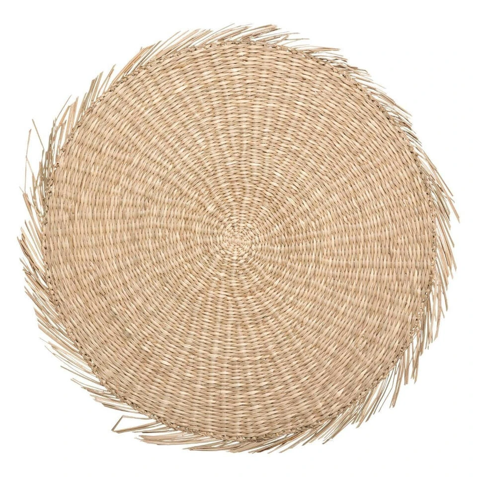 Secret De Gourmet Placemat - Raffia Naturel - Rond - 38 Cm - Afbeelding 2