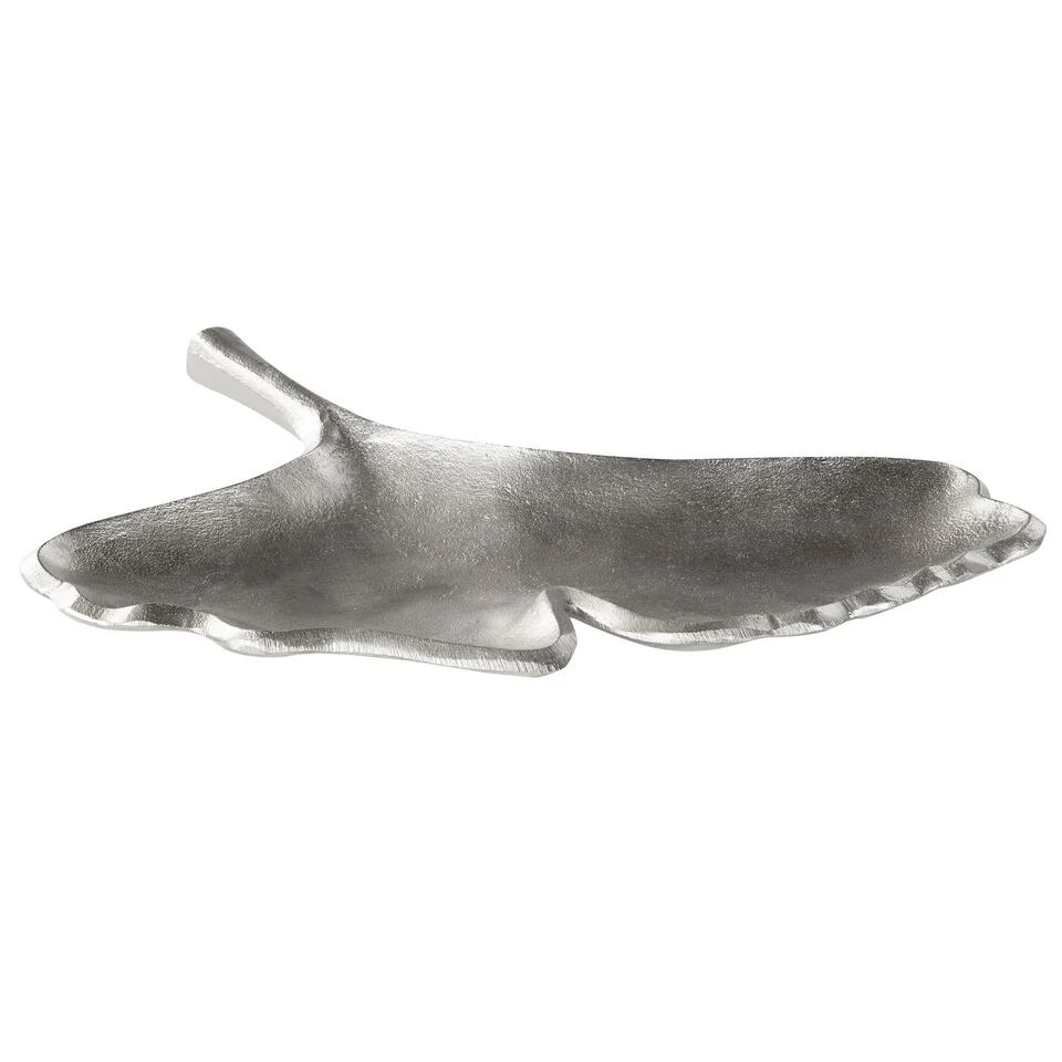 Beliani Decoratieve Schaal PALENQUE - Zilver Aluminium - Afbeelding 4