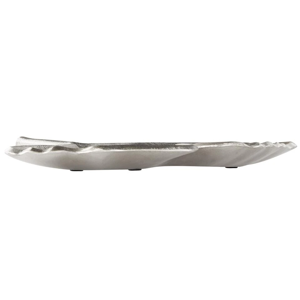 Beliani Decoratieve Schaal PALENQUE - Zilver Aluminium - Afbeelding 3