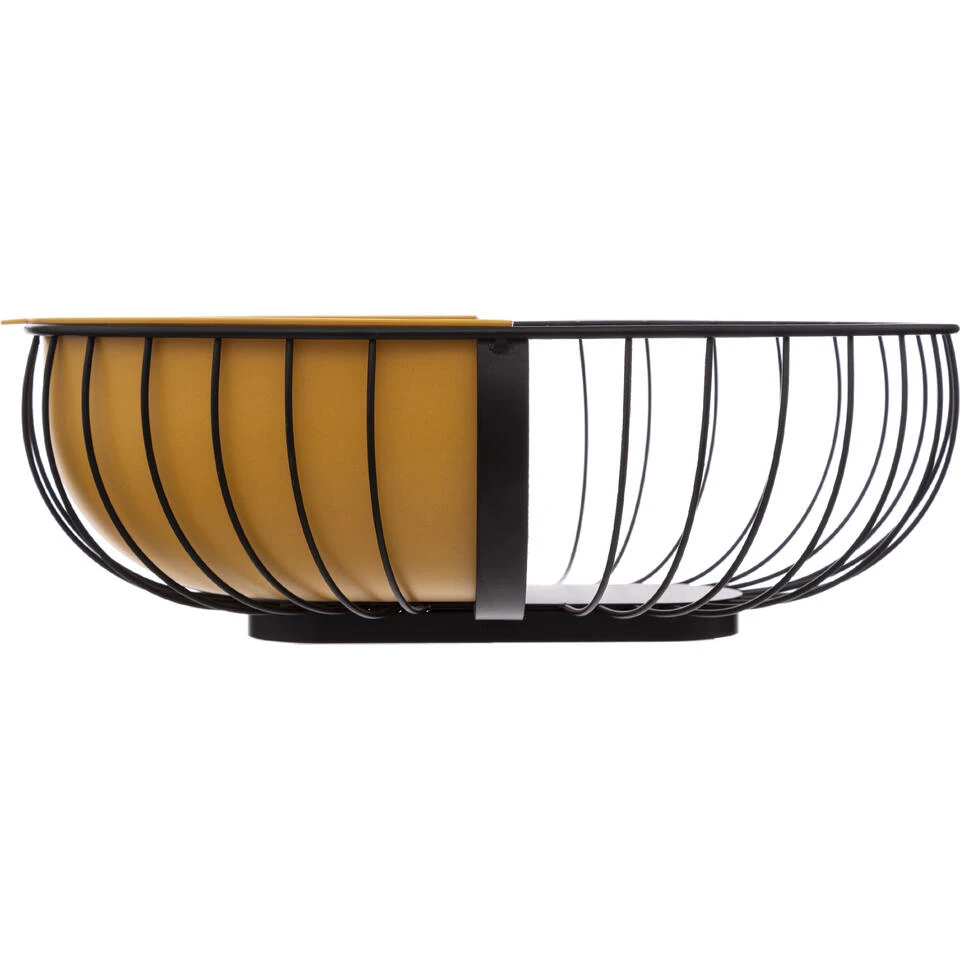 Secret De Gourmet Fruitschaal - Met Inzetbakje - Okergeel - 30x20 Cm - Afbeelding 4