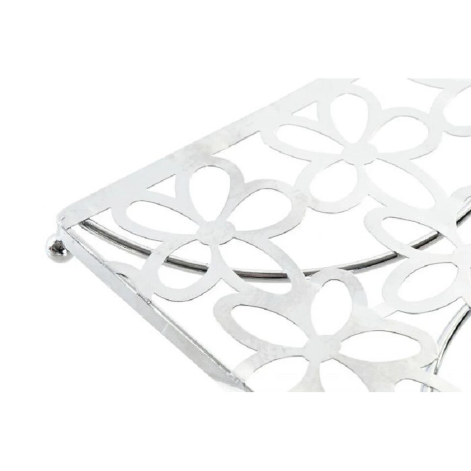 Items Pannenonderzetter - Vierkant - Bloemen Patroon - 18 Cm - Afbeelding 2